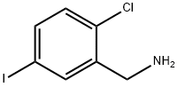 Benzenemethanamine, 2-chloro-5-iodo- 구조식 이미지
