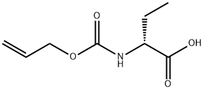 Butanoic acid, 2-[[(2-propen-1-yloxy)carbonyl]amino]-, (2R)- Structure