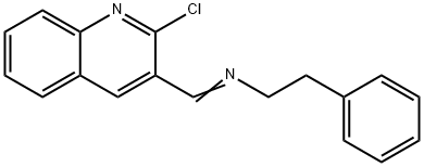 [(2-chloroquinolin-3-yl)methylidene](2-phenylethyl )amine Structure