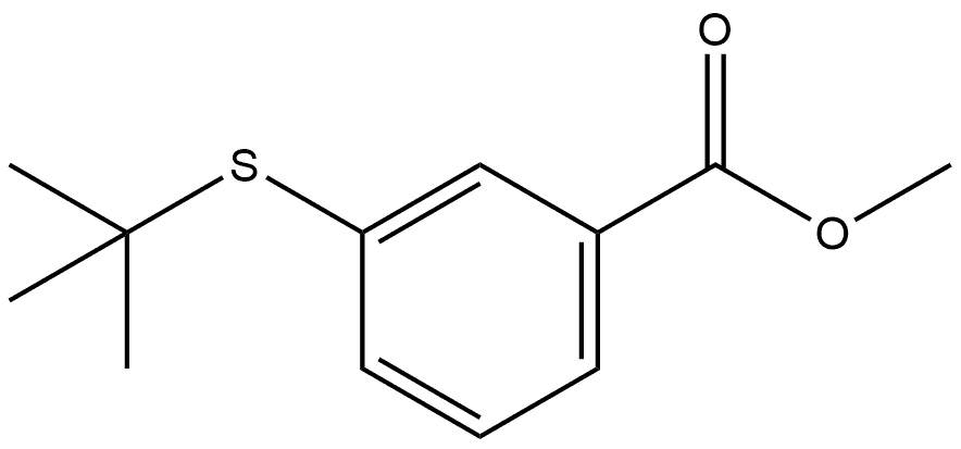 Methyl 3-[(1,1-dimethylethyl)thio]benzoate Structure