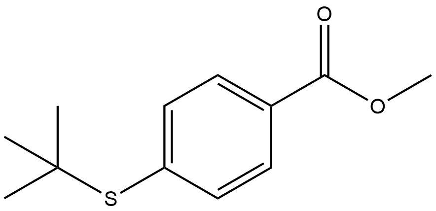 Methyl 4-[(1,1-dimethylethyl)thio]benzoate Structure