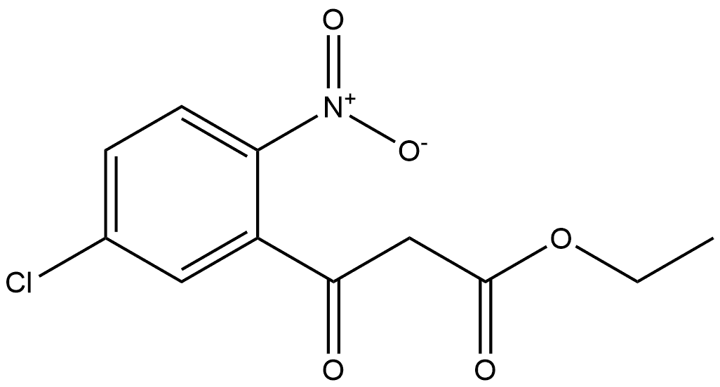 Benzenepropanoic acid, 5-chloro-2-nitro-β-oxo-, ethyl ester Structure