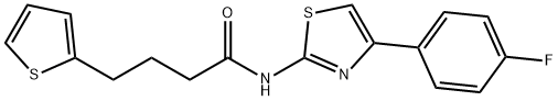 2-Thiophenebutanamide, N-[4-(4-fluorophenyl)-2-thiazolyl]- Structure