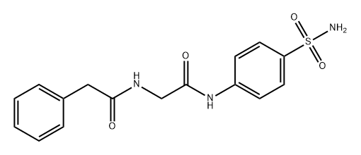 Benzeneacetamide, N-[2-[[4-(aminosulfonyl)phenyl]amino]-2-oxoethyl]- Structure