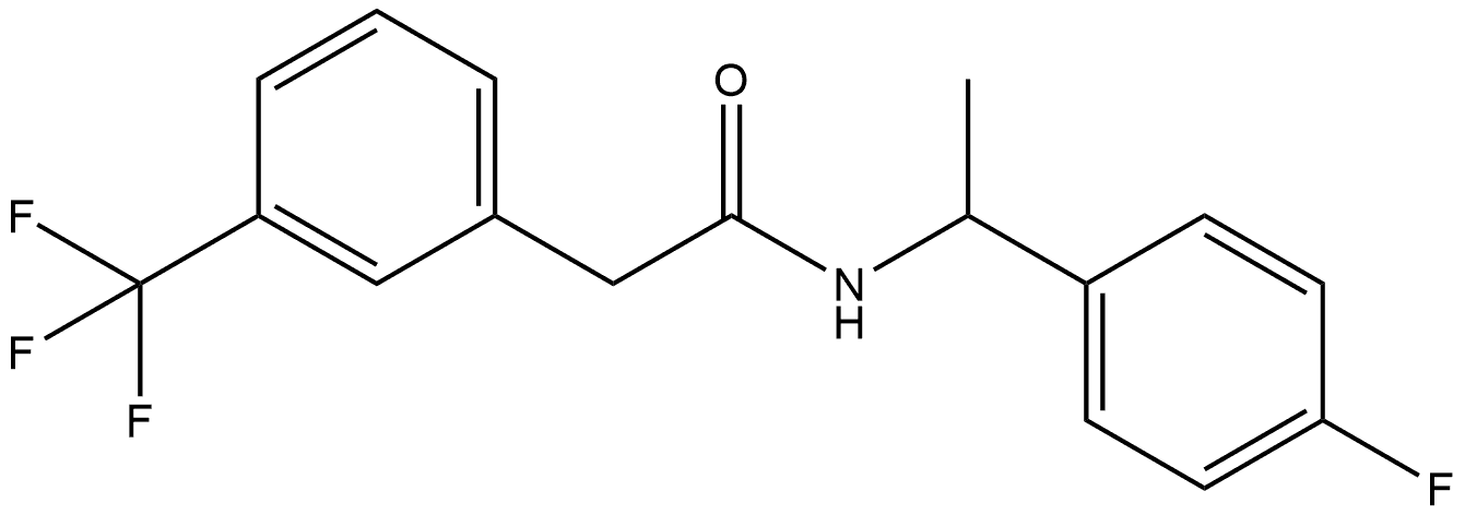 N-[1-(4-Fluorophenyl)ethyl]-3-(trifluoromethyl)benzeneacetamide Structure