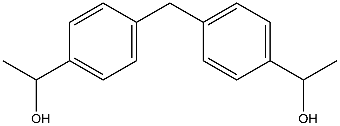 Benzenemethanol, 4,4'-methylenebis[α-methyl- Structure