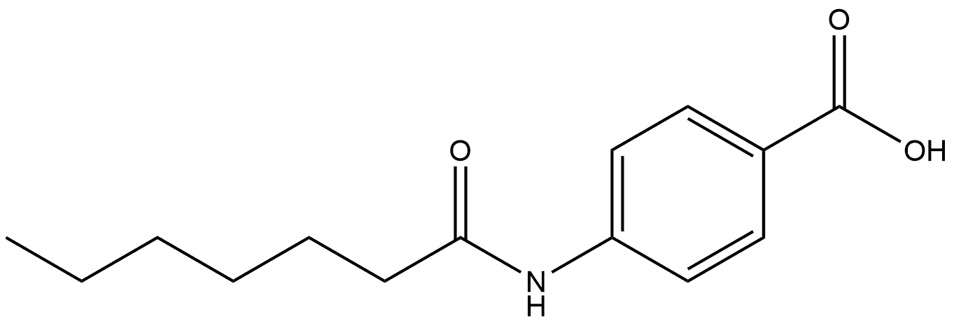 4-[(1-Oxoheptyl)amino]benzoic acid Structure