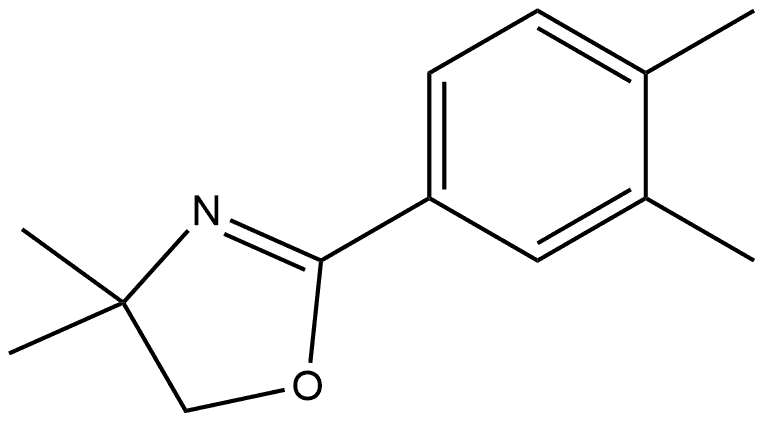 2-(3,4-Dimethylphenyl)-4,5-dihydro-4,4-dimethyloxazole Structure