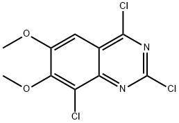 2,4,8-trichloro-6,7-dimethoxyquinazoline Structure