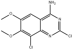 2,8-dichloro-6,7-dimethoxyquinazolin-4-amine Structure