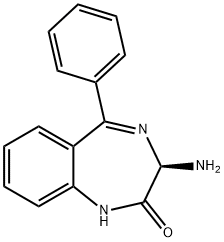 2H-1,4-Benzodiazepin-2-one, 3-amino-1,3-dihydro-5-phenyl-, (3R)- Structure