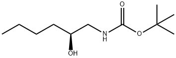 Carbamic acid, N-?[(2S)?-?2-?hydroxyhexyl]?-?, 1,?1-?dimethylethyl ester Structure