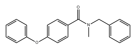 Benzamide, N-methyl-4-phenoxy-N-(phenylmethyl)- Structure