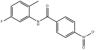 Benzamide, N-(5-fluoro-2-methylphenyl)-4-nitro- Structure