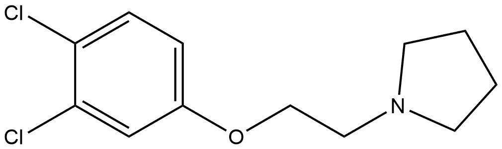 1-[2-(3,4-Dichlorophenoxy)ethyl]pyrrolidine Structure