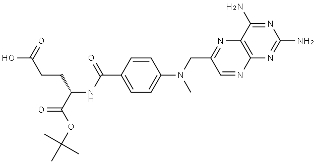 Methotrexate α-tert-Butyl Ester 구조식 이미지