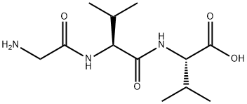 L-Valine, glycyl-L-valyl- Structure