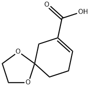 1,4-Dioxaspiro[4.5]dec-7-ene-7-carboxylic acid Structure