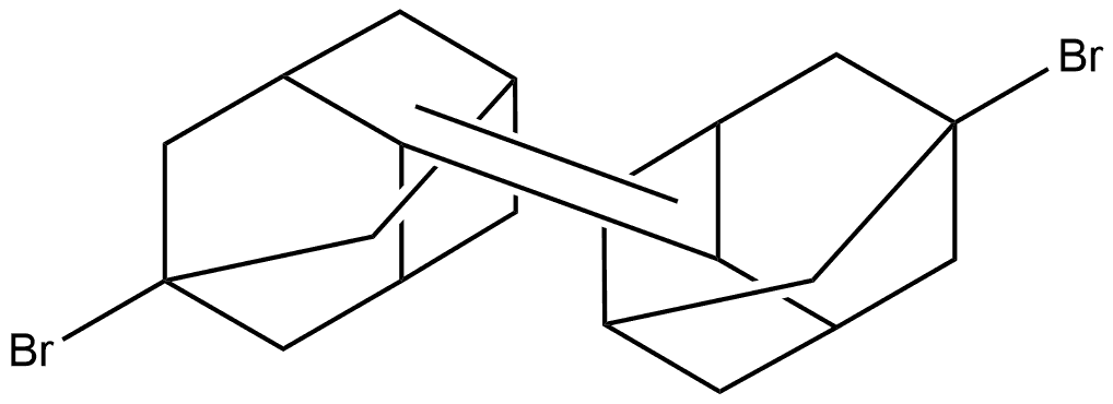 Tricyclo[3.3.1.13,7]decane, 1-bromo-4-(5-bromotricyclo[3.3.1.13,7]decylidene)-, (Z)- (9CI) Structure