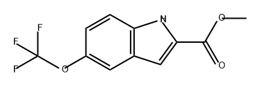 1H-Indole-2-carboxylic acid, 5-(trifluoromethoxy)-, methyl ester Structure