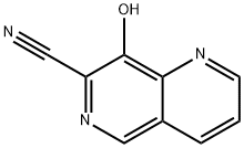 1,6-Naphthyridine-7-carbonitrile, 8-hydroxy- Structure