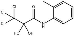 Propanamide, 3,3,3-trichloro-2,2-dihydroxy-N-(2-methylphenyl)- 구조식 이미지