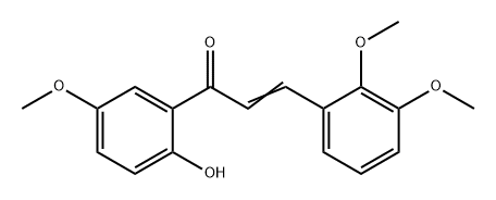 2-Propen-1-one, 3-(2,3-dimethoxyphenyl)-1-(2-hydroxy-5-methoxyphenyl)- 구조식 이미지