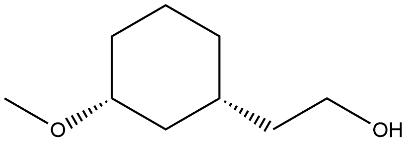 rel-(1R,3R)-3-Methoxycyclohexaneethanol Structure