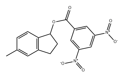 1H-Inden-1-ol, 2,3-dihydro-5-methyl-, 1-(3,5-dinitrobenzoate) 구조식 이미지