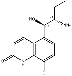 5-((1RS,2SR)-2-amino-1-hydroxybutyl)-8-hydroxyquinolin-2(1H)-one Structure