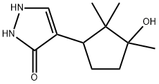 3H-Pyrazol-3-one,1,2-dihydro-4-(3-hydroxy-2,2,3-trimethylcyclopentyl)-(9CI) Structure