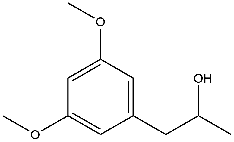 Benzeneethanol, 3,5-dimethoxy-α-methyl- 구조식 이미지