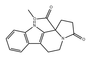 1H-Indolizino[8,7-b]indole-11b(5H)-carboxylic acid, 2,3,6,11-tetrahydro-3-oxo-, methyl ester Structure