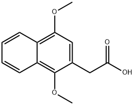 2-Naphthaleneacetic acid, 1,4-dimethoxy- 구조식 이미지