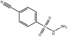 Benzenesulfonic acid, 4-cyano-, hydrazide 구조식 이미지