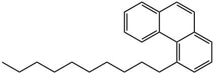 Phenanthrene, 4-decyl- Structure