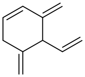 Cyclohexene, 4-ethenyl-3,5-bis(methylene)- 구조식 이미지