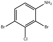 2,4-Dibromo-3-chloroaniline 구조식 이미지