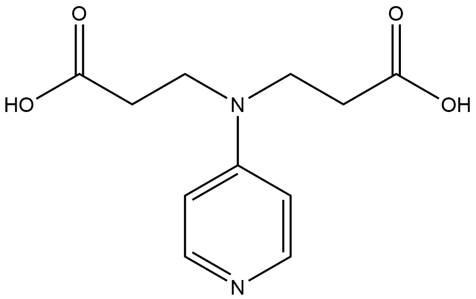 β-Alanine, N-(2-carboxyethyl)-N-4-pyridinyl- Structure