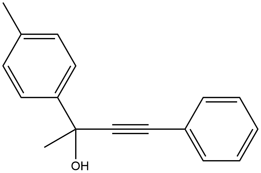 α,4-Dimethyl-α-(2-phenylethynyl)benzenemethanol Structure