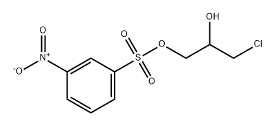 Benzenesulfonic acid, 3-nitro-, 3-chloro-2-hydroxypropyl ester Structure