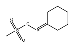 Cyclohexanone, O-(methylsulfonyl)oxime Structure