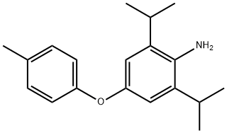 2,6-bis(1-Methylethyl)-4-(4-methylphenoxy)-benzenamine Structure