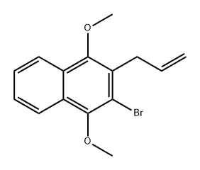 Naphthalene, 2-bromo-1,4-dimethoxy-3-(2-propen-1-yl)- Structure