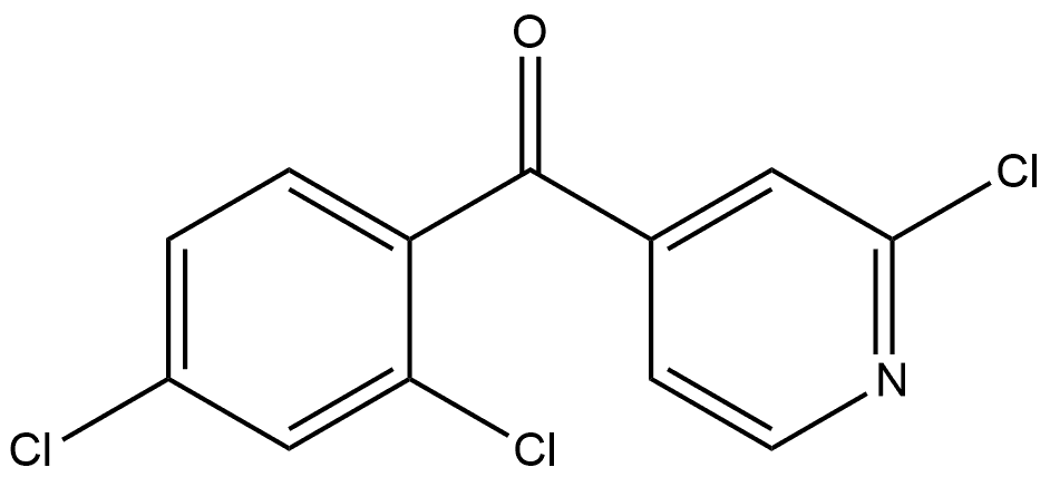 (2-Chloro-4-pyridinyl)(2,4-dichlorophenyl)methanone Structure