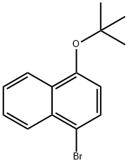 Naphthalene, 1-bromo-4-(1,1-dimethylethoxy)- Structure