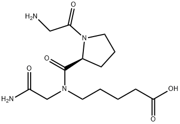 (S)-5-(N-(2-Amino-2-oxoethyl)-1-(2-aminoacetyl)pyrrolidine-2-carboxamido)pentanoic acid Structure