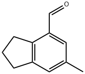 6-methyl-2,3-dihydro-1H-indene-4-carbaldehyde Structure