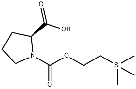 1,2-Pyrrolidinedicarboxylic acid, 1-[2-(trimethylsilyl)ethyl] ester, (S)- (9CI) Structure