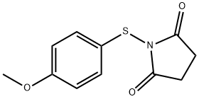 2,5-Pyrrolidinedione, 1-[(4-methoxyphenyl)thio]- Structure